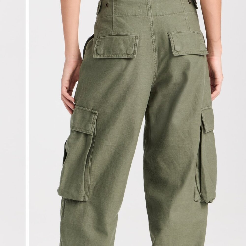 FRAME Wide Leg Cargo Trousers - Picture 2 of 7